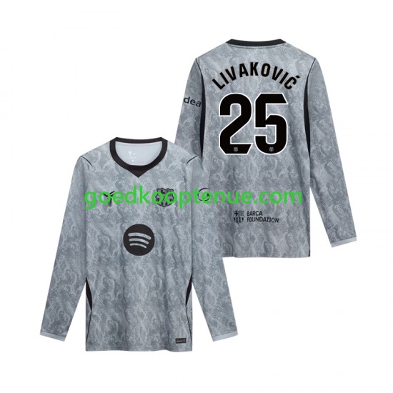 Uit Tenue van FC Barcelona Keepersshirt Dominik Livakovic 25 Heren 2026-27 Lange Mouw