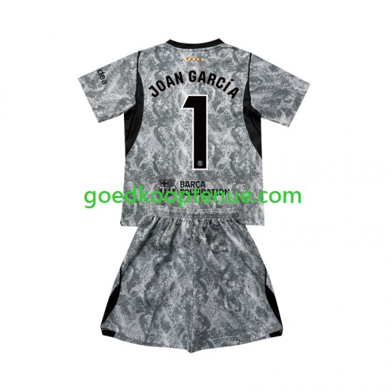 Uit Tenue van FC Barcelona Keepersshirt Joan Garcia 1 Kind 2-13 jaar 2026-27 Korte Mouw