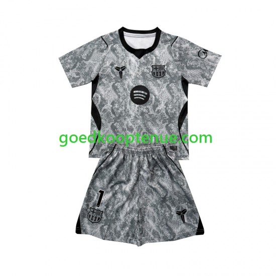 Uit Tenue van FC Barcelona Keepersshirt Joan Garcia 1 Kind 2-13 jaar 2026-27 Korte Mouw