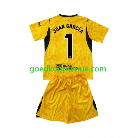 4de Tenue van FC Barcelona Keepersshirt Joan Garcia 1 Kind 2-13 jaar 2026-27 Korte Mouw