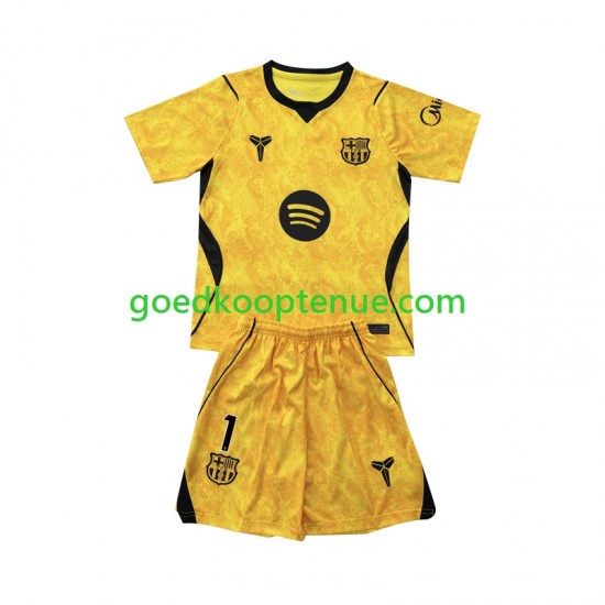 4de Tenue van FC Barcelona Keepersshirt Joan Garcia 1 Kind 2-13 jaar 2026-27 Korte Mouw
