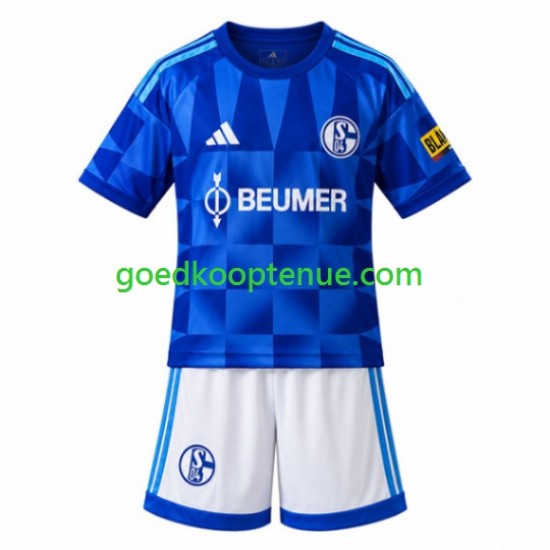 Thuis Tenue van Schalke 04 FC Kind 2-13 jaar 2026-27 Korte Mouw