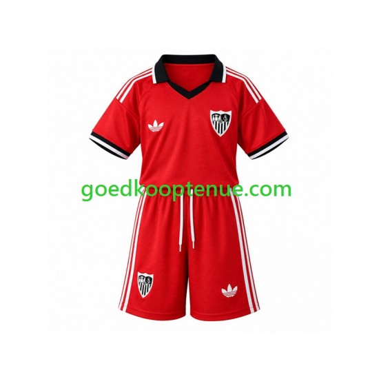 Thuis Retro Tenue van Sevilla FC Kind 2-13 jaar 2026-27 Korte Mouw