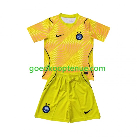 Thuis Tenue van Inter Milan Keepersshirt Kind 2-13 jaar 2026-27 Korte Mouw