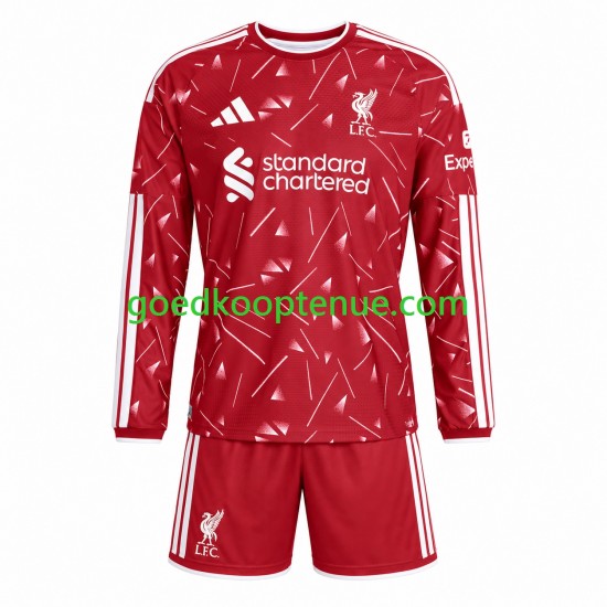 Thuis Tenue van Liverpool Kind 2-13 jaar 2026-27 Lange Mouw