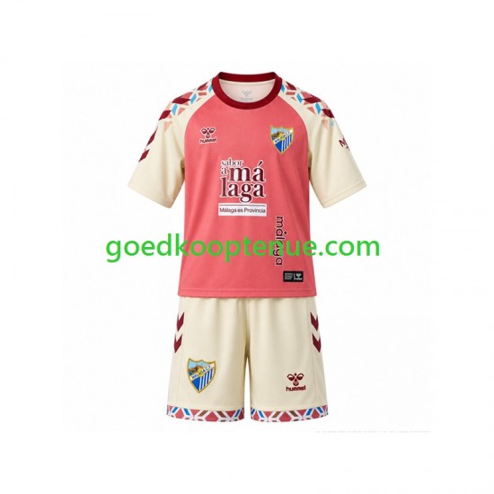 Uit Tenue van Málaga CF Kind 2-13 jaar 2026-27 Korte Mouw