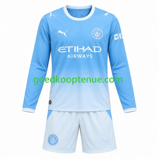 Thuis Tenue van Manchester City Kind 2-13 jaar 2026-27 Lange Mouw