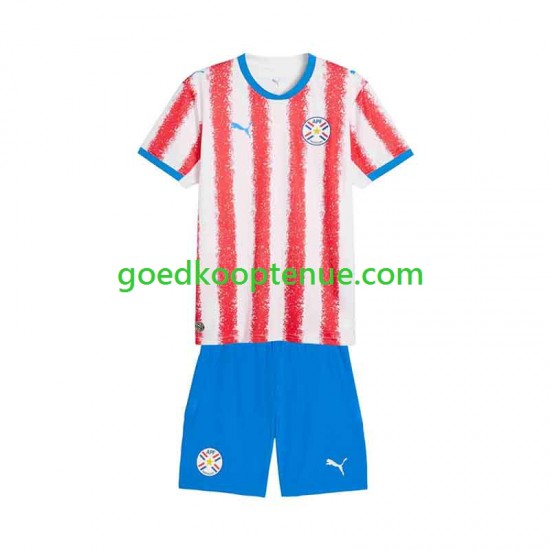 Thuis Tenue van Paraguay Kind 2-13 jaar 2026 Korte Mouw