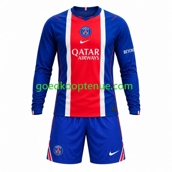 Thuis Tenue van Paris Saint-Germain Kind 2-13 jaar 2026-27 Lange Mouw