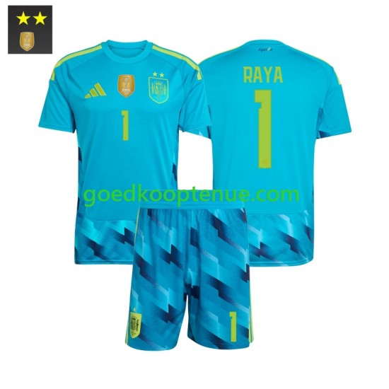 Thuis Tenue van Spanje Keepersshirt David Raya 1 Kind 2-13 jaar 2026-27 Korte Mouw