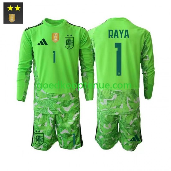 3de Tenue van Spanje Keepersshirt David Raya 1 Kind 2-13 jaar 2026-27 Lange Mouw