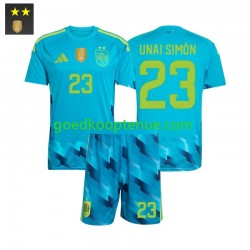 Thuis Tenue van Spanje Keepersshirt Unai Simon 23 Kind 2-13 jaar 2026-27 Korte Mouw