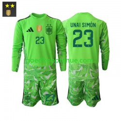 3de Tenue van Spanje Keepersshirt Unai Simon 23 Kind 2-13 jaar 2026-27 Lange Mouw