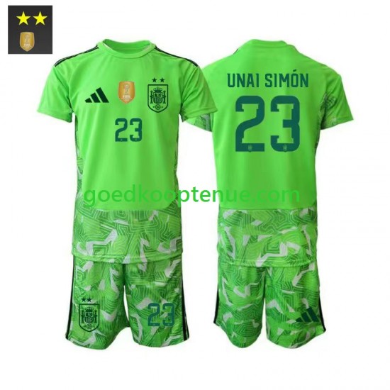 3de Tenue van Spanje Keepersshirt Unai Simon 23 Kind 2-13 jaar 2026-27 Korte Mouw