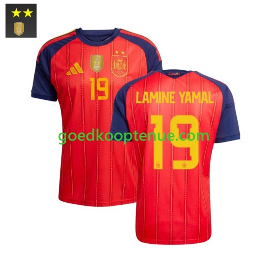Thuis Tenue van Spanje Lamine Yamal 19 Heren 2026-27 Korte Mouw