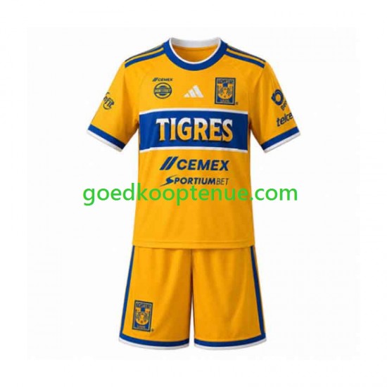 Thuis Tenue van Tigres UANL Kind 2-13 jaar 2026-27 Korte Mouw