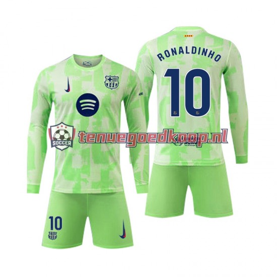 3de Tenue van FC Barcelona Ronaldinho 10 Kind 2-13 jaar 2024-25 Lange Mouw 3de Tenue van FC Barcelona Ronaldinho 10 Kind 2-13 jaar 2024-25 Lange Mouw