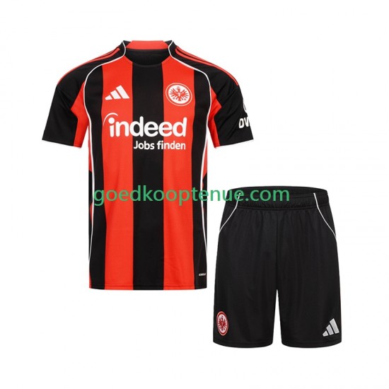 Thuis Tenue van Eintracht Frankfurt Kind 2-13 jaar 2025-26 Korte Mouw