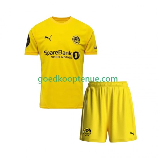 Thuis Tenue van FK Bodø/Glimt Kind 2-13 jaar 2025 Korte Mouw