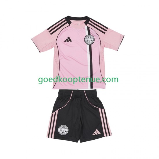 3de Tenue van Leicester City Kind 2-13 jaar 2025-26 Korte Mouw