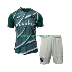 Uit Tenue van Norwich City Kind 2-13 jaar 2025-26 Korte Mouw