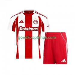 Thuis Tenue van Olympiacos Kind 2-13 jaar 2025-26 Korte Mouw