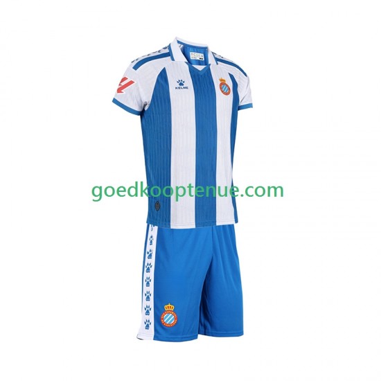 Thuis Tenue van RCD Espanyol Kind 2-13 jaar 2025-26 Korte Mouw