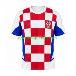 Thuis Retro Tenue van Kroatië Heren 2002 Korte Mouw