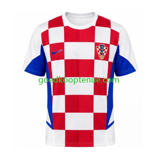 Thuis Retro Tenue van Kroatië Heren 2002 Korte Mouw
