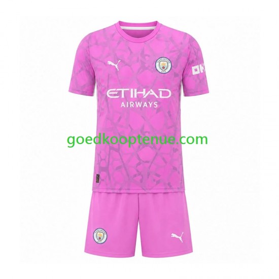 Uit Tenue van Manchester City Keepersshirt Kind 2-13 jaar 2026-27 Korte Mouw