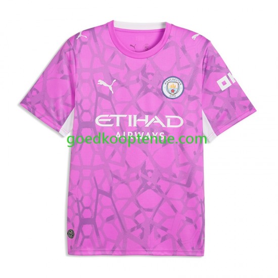 Uit Tenue van Manchester City Keepersshirt Gianluigi Donnarumma Kind 2-13 jaar 2026-27 Korte Mouw