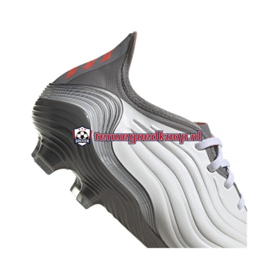 Voetbalschoenen Adidas COPA SENSE.1 FG White Gnist Rood Grijs Wit