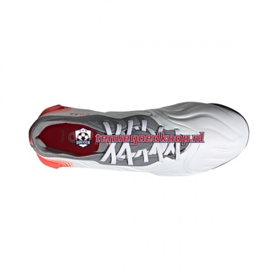 Voetbalschoenen Adidas COPA SENSE.1 TF White Gnist Rood Grijs Wit