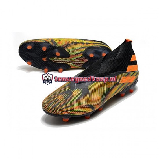 Voetbalschoenen Adidas Nemeziz9 FG Oranje Groente Zwart