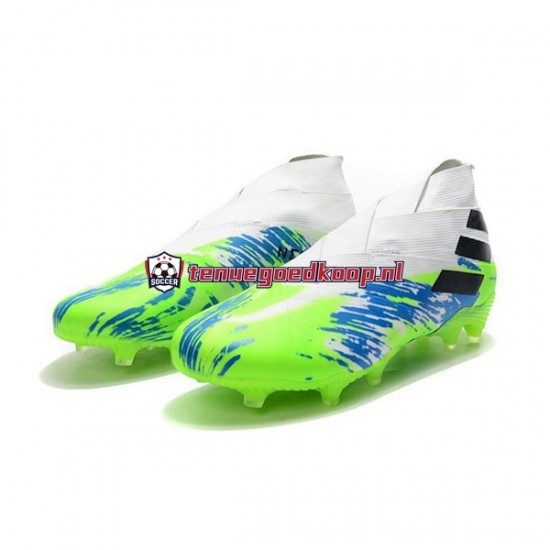 Voetbalschoenen Adidas Nemeziz9 FG Blauw Wit Groente