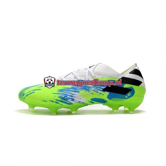 Voetbalschoenen Adidas Nemeziz9.1 FG Blauw Groente Zwart