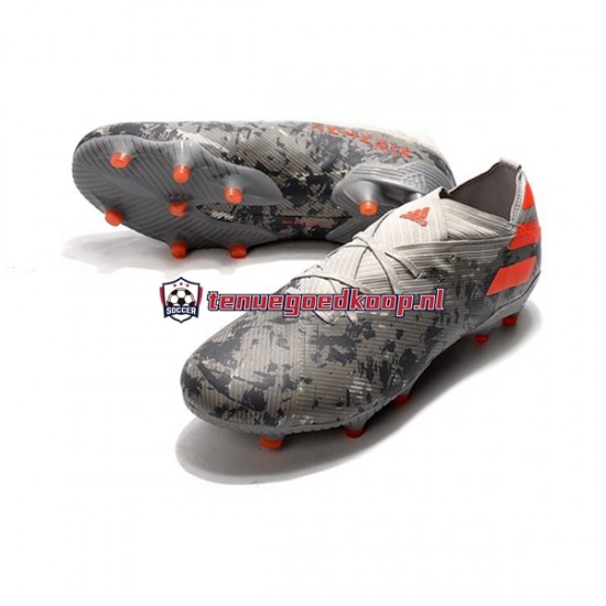 Voetbalschoenen Adidas Nemeziz9.1 FG Grijs Oranje Wit