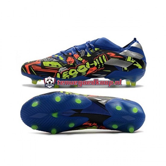 Voetbalschoenen Adidas Nemeziz9.1 FG The Journey Blauw Geel Wit