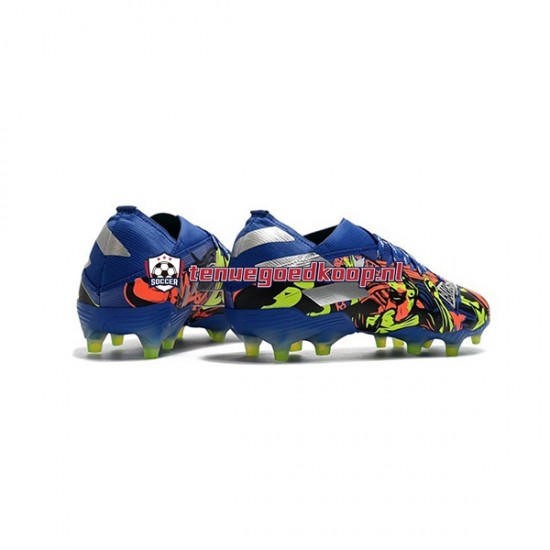Voetbalschoenen Adidas Nemeziz9.1 FG The Journey Blauw Geel Wit