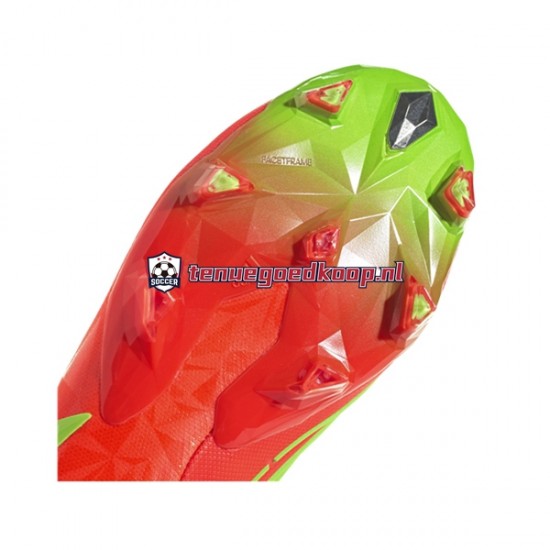 Voetbalschoenen Adidas Predator EDGE.1 L FG Game Data Rood Groente