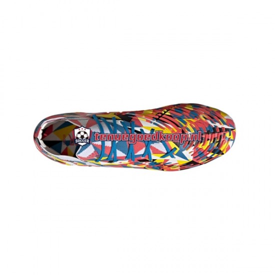 Voetbalschoenen Adidas Predator EDGE.1 L FG Geometric Blauw Geel