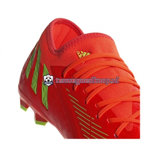Voetbalschoenen Adidas Predator EDGE.3 L FG Game Data Rood Groente