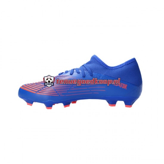 Voetbalschoenen Adidas Predator EDGE.3 L FG Sapphire Edge Rood Blauw