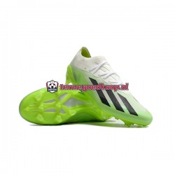 Voetbalschoenen Adidas X23 .1 FG Wit Groente Zwart
