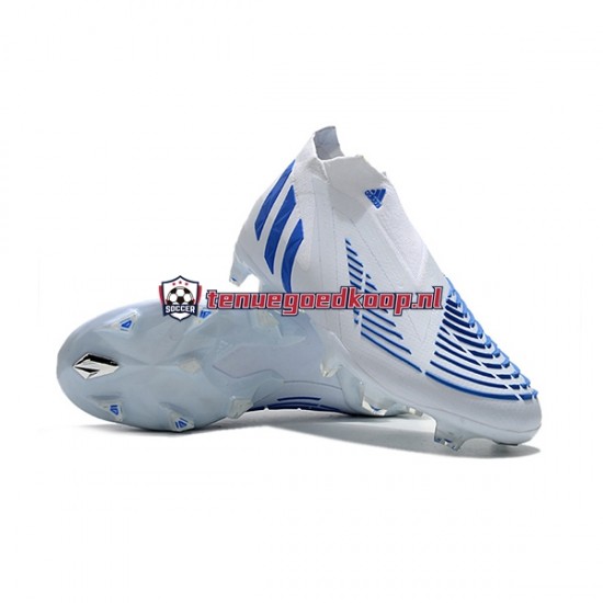 Voetbalschoenen Adidas Predator Edge Geometric FG Blauw Wit