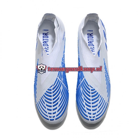 Voetbalschoenen Adidas Predator Edge Geometric FG Blauw Wit