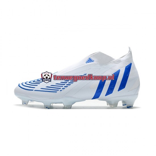 Voetbalschoenen Adidas Predator Edge Geometric FG Blauw Wit