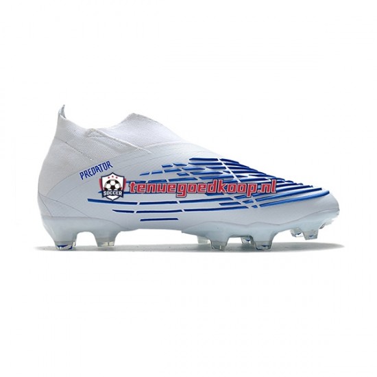 Voetbalschoenen Adidas Predator Edge Geometric FG Blauw Wit