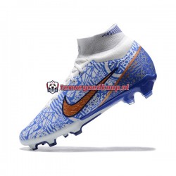 Voetbalschoenen Nike Air Zoom Mercurial Superfly IX Elite FG Goud Blauw Wit