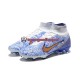 Voetbalschoenen Nike Air Zoom Mercurial Superfly IX Elite FG Goud Blauw Wit